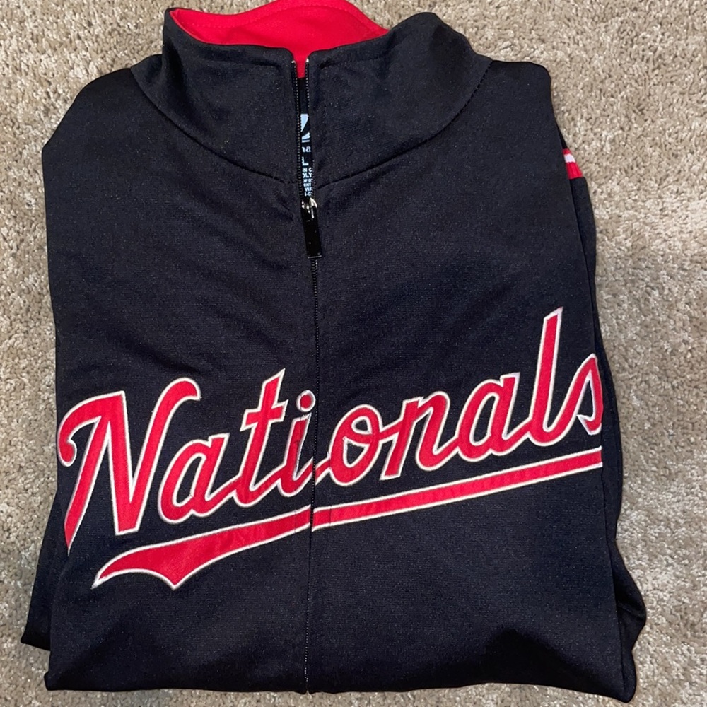 Men’s Washington Nationals Black Zip up Jacket